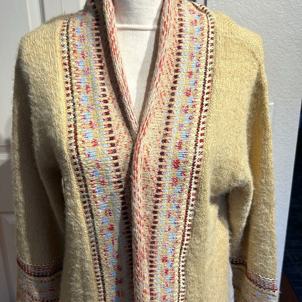 Boho Fringed Soft Sweater Knee Length